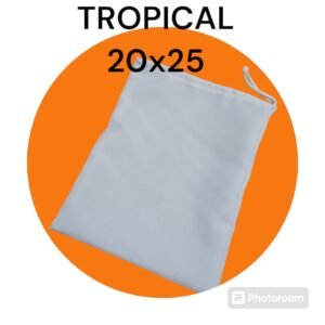 Bolsita Tropical Blanca 20x25