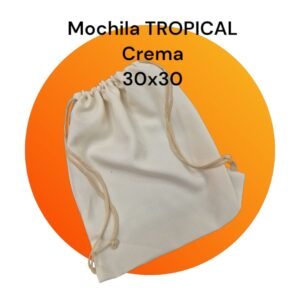 Mochila Tropical Crema 30x30