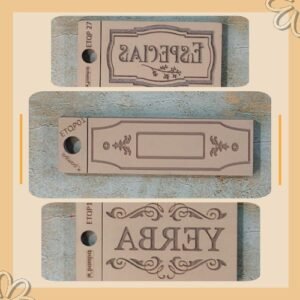 Etiquetas Bajo Relieve Pequeñas