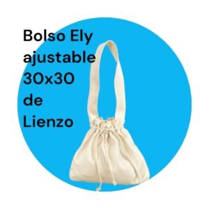 Bolso Ely ajustable 30x30 de Lienzo