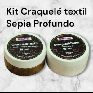 Kit Craquelé Textil - Sepia Profundo