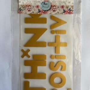 1 TransferCOLOR 3D oro THINK POSITIVE