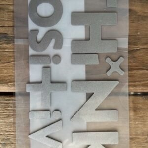 1 TransferCOLOR 3D plata THINK POSITIVE