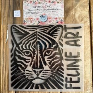 3 TransferCOLOR 3D negro FELINE ART