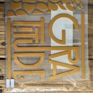 3 TransferCOLOR 3D oro GRATITUDE