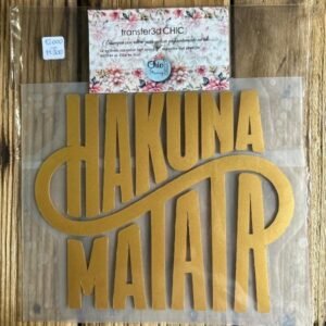 3 TransferCOLOR 3D oro HAKUNA MATATA