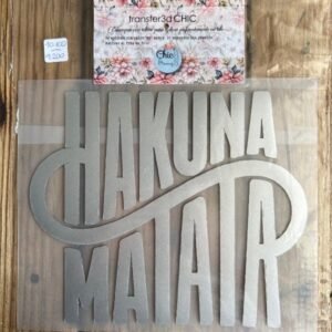 3 TransferCOLOR 3D plata HAKUNA MATATA