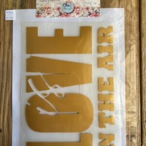 4 TransferCOLOR 3D oro LOVE