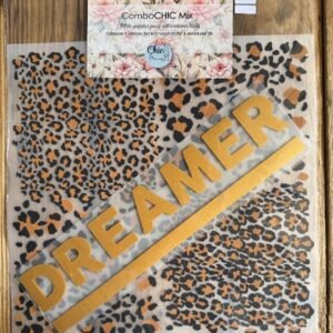 6 TransferCOLOR MIX 3D oro DREAMER - LEOPARDO