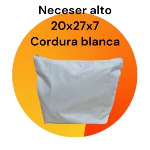 Neceser alto Cordura Blanca