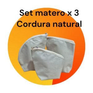 Set Matero x 3 Cordura Natural